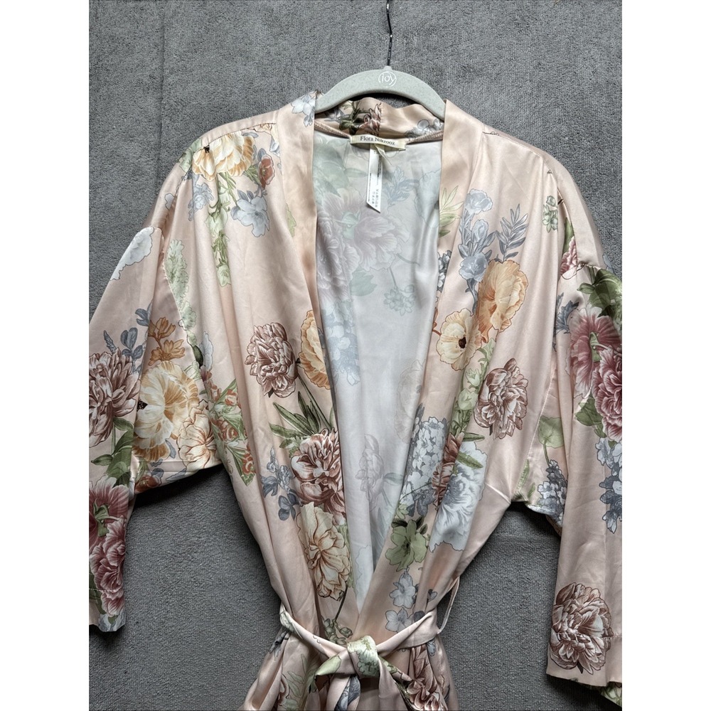 Flora Nikrooz Dressing Gown XL‎ Floral Robe House Jacket Belted Wrap Kimono